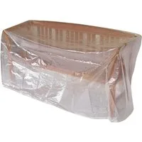 DEGAMO Gartenmöbel-Schutzhülle (1-St), für Gartenbank 4-sitzer 193cm, PE transparent, reißfest und formstabil