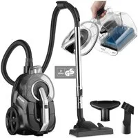 tectake Bodenstaubsauger Staubsauger, Staubbehälter, ohne Beutel, 900 W, beutellos