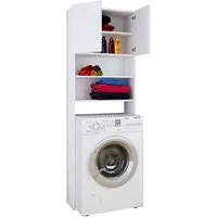 VCM Waschmaschinenumbauschrank Überbauschrank Waschmaschine Überbau Schrank Jutas (1-St) 64x190x25cm Überschrank, Waschmaschinenüberbauschrank