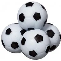 Best Sporting Spielball Kickerbälle schwarz/weiß Ø3,6cm 4 Stück