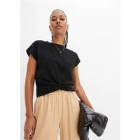 bonprix T-Shirt bequeme Passform, aus Baumwolle und Elasthan, casual Stil