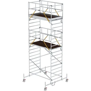 Munk Rollgerüst SG 1,35 x 2,45 m mit Fahrbalken & Doppel-Plattform - 174537