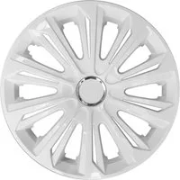 NRM Radkappe STRONG 14 Zoll in Weiß, 14 in Zoll, (4-St) Radzierblenden für Stahlfelgen Radkappen Satz 4er Set 14"