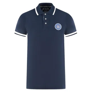Aquascutum - "London" Poloshirt für Herren/Damen Unisex, Abzeichen (Marine)