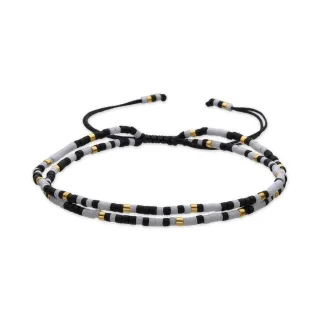 Luxenter-Armband mit schwarzem Kristall in 18k Gold-Finish - Furie