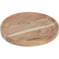 Florists Products Dekokorb Rundes Holztablett Akazienholz Ø25cm - Schneidebrett