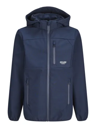 JACK&JONES - JJETHEO SOFTSHELL JACKET NOOS JNR Blau - Gr. - 164