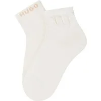 HUGO Kurzsocken MESH LOGO (2-Paar) Einsätze aus halbtransparenten Netzgewebe