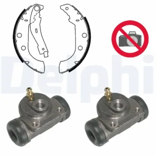 Delphi Bremsbacken vormontiert hinten Citroen Zx Peugeot 306 KP877
