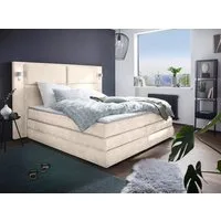 COLLECTION AB Boxspringbett Copenhagen, inklusive Bettkasten, Topper, wahlweise mit LED-Beleuchtung