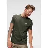 Alpha Industries Rundhalsshirt BASIC T SMALL LOGO Baumwolle, regular fit