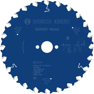 Bosch EXPERT Wood Kreissägeblatt, 160x1,8x20 mm, Z24 - 2608902141