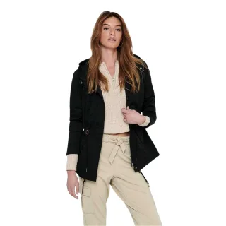 Only - Parka für Damen, mit Kapuze (Schwarz)