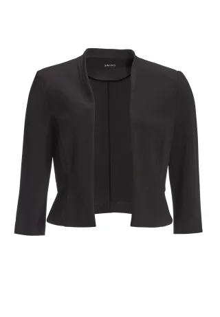 SWING - Taillierte Jacke aus Jersey Crêpe black - Gr. - 36