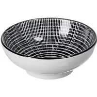 Ritzenhoff & Breker Schale Takeo Stripes Schale flach, Porzellan