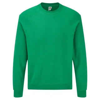 Fruit Of The Loom Herren Raglan-Ärmel Belcoro® Sweatshirt (Heather Green)