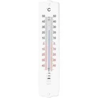 TFA Dostmann Raumthermometer Innen- / Außenthermometer Aluminium 4,4x0,9x20,7 cm weiß, 1-tlg.