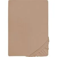 Biberna Spannbettlaken THEA Baumwoll-Jersey mit Elasthan, 160 g/m², Jersey-Elasthan, Gummizug: rundum, (1 Stück), Bettlaken für Matratzen bis 25 cm Höhe, pflegeleicht, bügelfrei