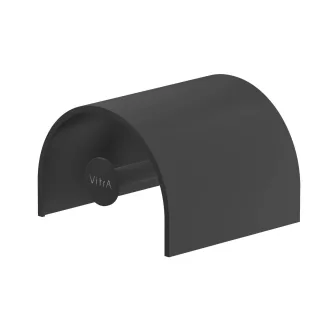 VitrA Origin Papierrollenhalter mit Abdeckung Wandmontage Breite 162 mm Schwarz Matt,A4488836 A4488836