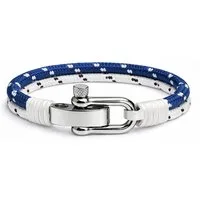 UNIQAL.de Armband Maritimes Segeltau-Armband mit Edelstahl-Schäkel – nautisch, unisex (hochwertiges Segeltau, Edelstahl-Schäkel, zeitloses Design, langlebige Qualität, ideal für Alltag & Freizeit), sorgfältig verarbeitet