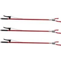 BigDean Greifzange 3x Müllgreifer 92cm Metall & Kunststoff Müllzange Greifhilfe, Packung 3-tlg., Greifer, Bückfreies Aufheben von Dosen, Müll bis Zigarettenstummel