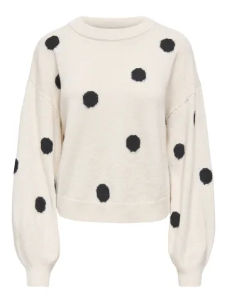 ONLY - ONLRICA LS DETAIL O-NECK CC KNT Birch - Gr. - XS
