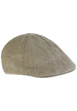 camel active - Schiebermütze aus Leinen-Mix leaf green - Gr. - XL
