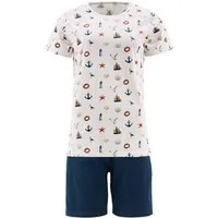 Erwin Müller Pyjama Damen-Shorty Single-Jersey gemustert