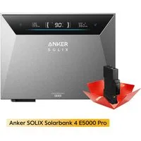 Anker Balkonkraftwerk Anker SOLIX Solarbank 4 E5000 Pro 5kWh All-in-One Stromspeicher, 2500 W, (mit Smart Meter Gen 2, mit 0-5x Erweiterungsakku (Optional), PV Speicher mit Notstromfunktion, erweiterbar bis 30kWh