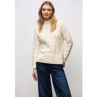 STREET ONE Rollkragenpullover mit Zopfmuster