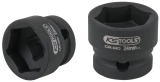 KS Tools 1/2" Sechskant-Kraft-Stecknuss, extra kurz, 24,0 mm - 515.0073