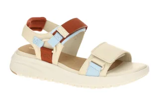 Geox Damen Sandale D65BSC FLEXTRIDE S beige papyrus/rystal wasserdicht atmung...