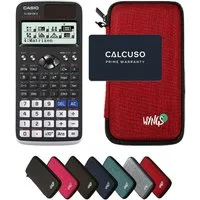 CASIO Taschenrechner fx-991DE X ClassWiz inkl. WYNGS Schutztasche Rot