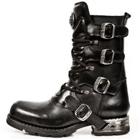 NEW ROCK M-MR017-C10 Bikerboots Rebellischer Stil für Rock, Goth & Punk Looks