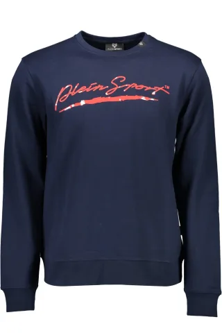 Philipp Plein Sport Signatur-Logo Navy Blauer Pullover
