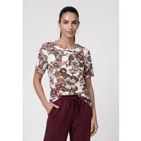 Monari T-Shirt Shirt Blume allover Regular fit mit Blumenmuster