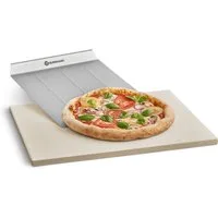 BURNHARD® Pizzastein Universal rechteckig, 45 x 35 x 1,5 cm inkl. Schaufe
