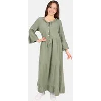 Seasons of April Maxikleid AMARA MUSSELIN (1-tlg) Seasons of April Musselin Maxikleid Amara Damen Baumwolle Boho Lang