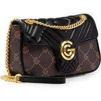 GABRIELLA G By Gabriella Gucci Umhängetasche CINDY, Damen Umhängetasche, Handtasche, Tragetasche mit Logoverzierung