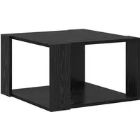 vidaXL Couchtisch Couchtisch Schwarz Eichen-Optik 51,5 x 51,5 x 30 cm (1-St)