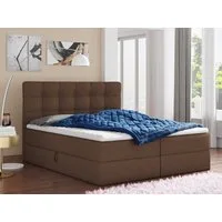 Sofnet Boxbett Best (mit zwei Bettkästen, Bonell-Matratze und Topper), Doppelbett, Polsterbett mit Kopfteil, Boxspringbett
