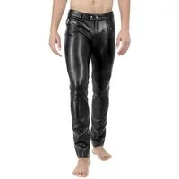 BOCKLE Lederhose Bockle® New STRETCH Tube Lamb Lederhose Lederjeans Lammleder
