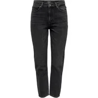 ONLY Chinos ONLEMILY HW STRAIGHT ANK DNM NAS997, Black Denim/NAS997