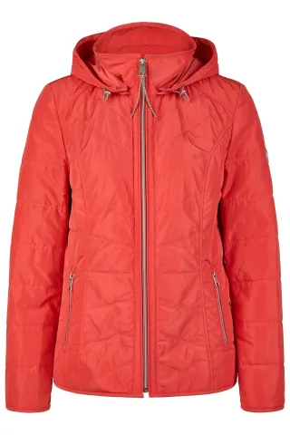 Barbara Lebek - Inbetweenjacke mit Kapuze papaya - Gr. - 48