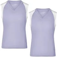 James & Nicholson Lauftop Doppepack Atmungsaktives Damen Running Top JN394 (Doppelpack, 2er-Pack) Feuchtigkeitsregulierend