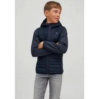 Jack & Jones Junior Steppjacke JJEMULTI wärmt, winddicht, wasserdicht, gesteppt Farbeinsatz, modisch, regular fit, Kapuze