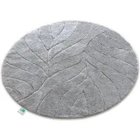Kubus Duschmatte Elara, Runde Badematte aus hochwertiger Mikrofaser, Polyester, Rund, Rutschhemmend und kompatibel mit Fußbodenheizung