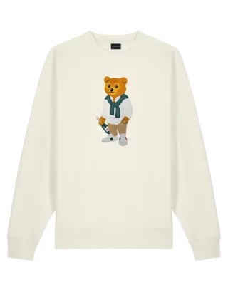 baron filou - Bestickter Pullover - CXL beige - Gr. - M
