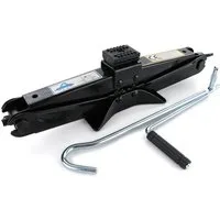 RAMROXX Wagenheber PKW KFZ Auto Scherenwagenheber Pannenhilfe bis 2T Schwarz 115MM-400MM