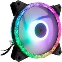 Argus RS-071 RGB 120x120x25, Gehäuselüfter schwarz, 120 mm